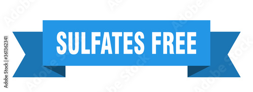 sulfates free ribbon. sulfates free isolated band sign. sulfates free banner