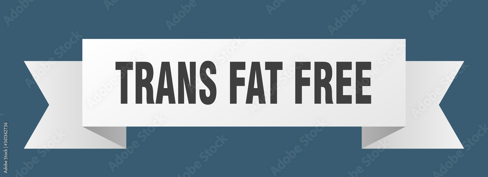 trans fat free ribbon. trans fat free isolated band sign. trans fat free banner trans fat free ribbon. trans fat free isolated band sign. trans fat free banner