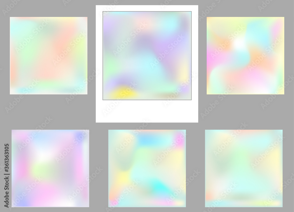 Holographic foil color vector texture design.