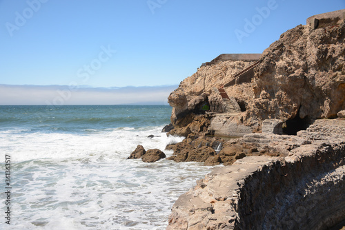 San Francisco California USA - August 17, 2019: Ocean view from Lands end Lookout