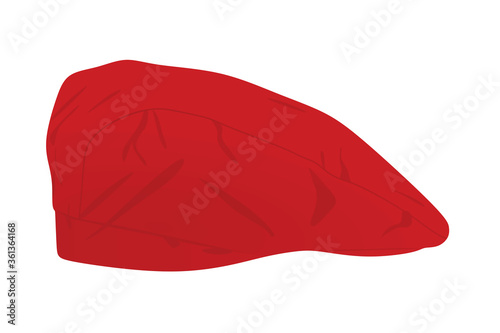 Red cook hat. vector illustration