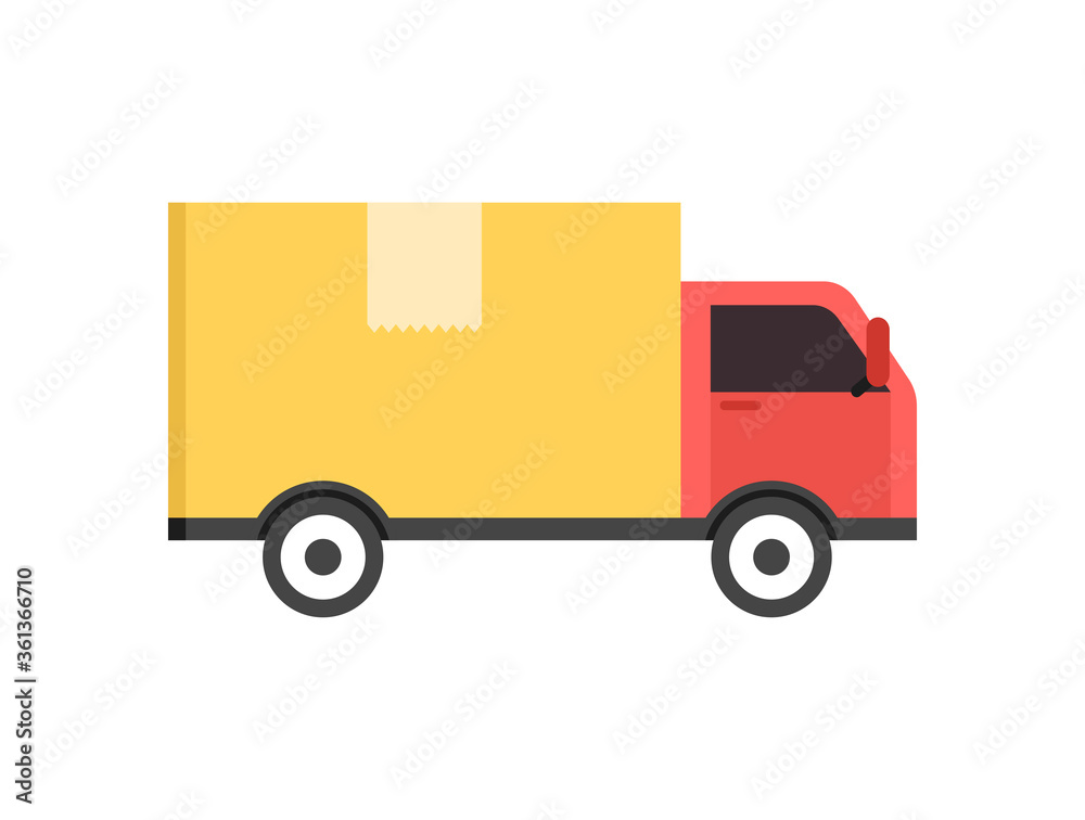 Delivery truck. Delivery service concept. Vector illustration.