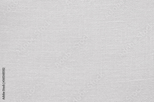 White linen canvas fabric texture background