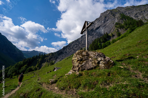 Schweiz im Weisstannental im Sommer photo