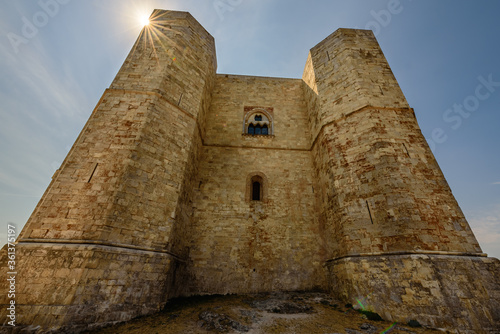 Castel del Monte is a 13th-century citadel and castle situated on a hill in Andria in the Apulia region of southeast Italy. The site is protected as a World Heritage Site by Unesco.