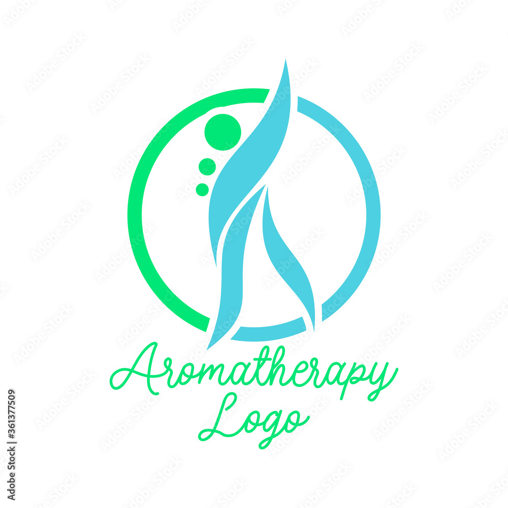 Fototapeta premium essential oil aromatherapy isolated on white background. vector illustration 