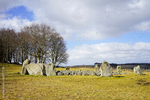 Loanhead of Daviot stone circle near Inverurie Aberdeenshire Scotland