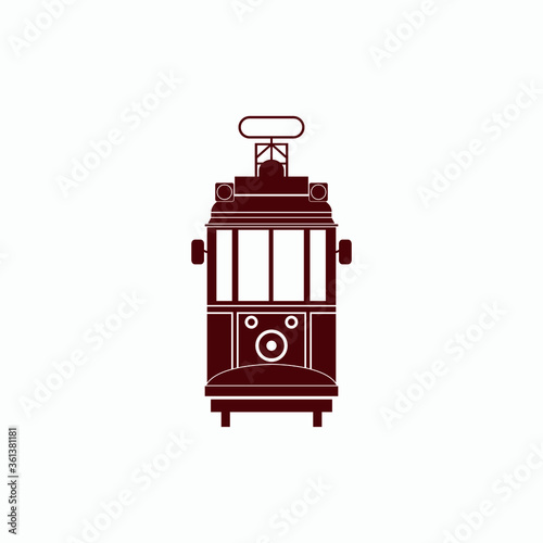tram icon vector