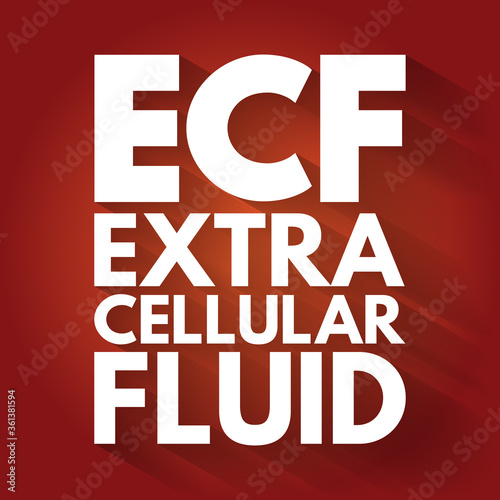 ECF - Extracellular fluid acronym, medical concept background