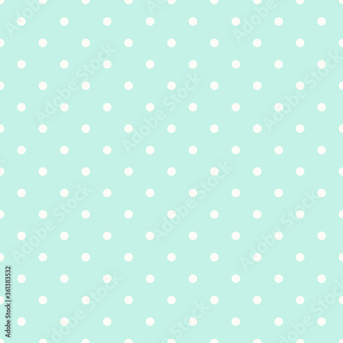 mint green polka dots pattern