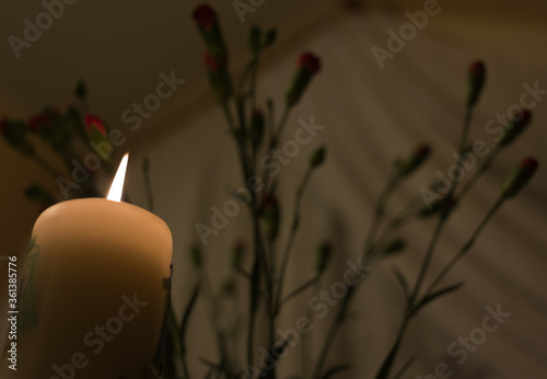 The candle. photo