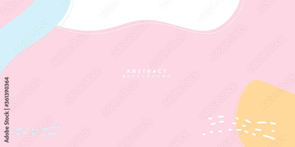 Trendy pink white blue orange abstract square art templates. Suitable for social media posts, mobile apps, banners design and web/internet ads. Pastel Background