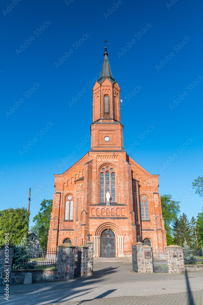 Church of the Assumption of the Virgin Mary in Sniadowo, Poland.