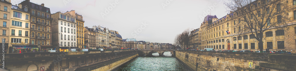 Bridge over the river in Paris