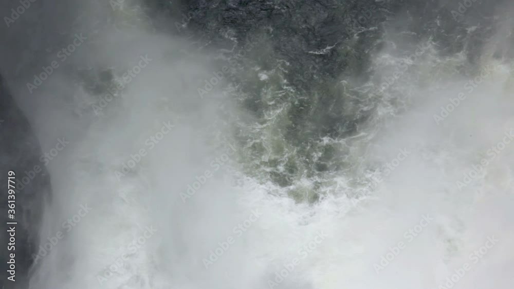 Water running down Cleveland Dam North Vancouver BC Canada Water running down Cleveland Dam North Vancouver BC Canada