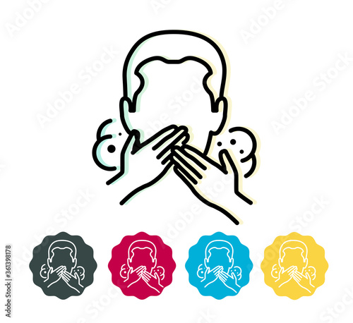 Novel Coronavirus - COVID-19 - Shortness of Breath - Icon