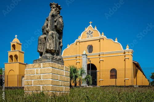 The Church of San Pedro is in the center of Diria, a small town near Granada, Nicaragua.
 photo