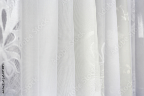 Drapes and curtains.
