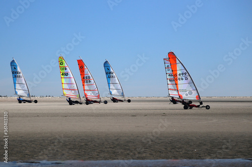 Strandsegler am Nordsee Strand