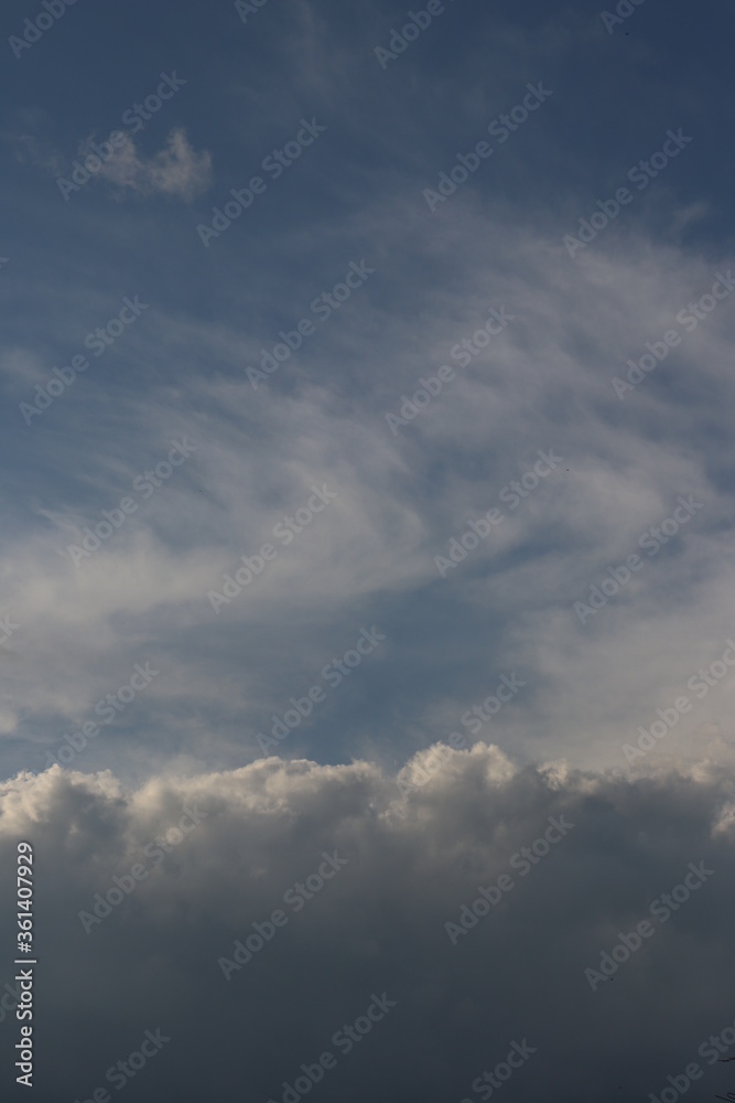 clouds in the summer sky