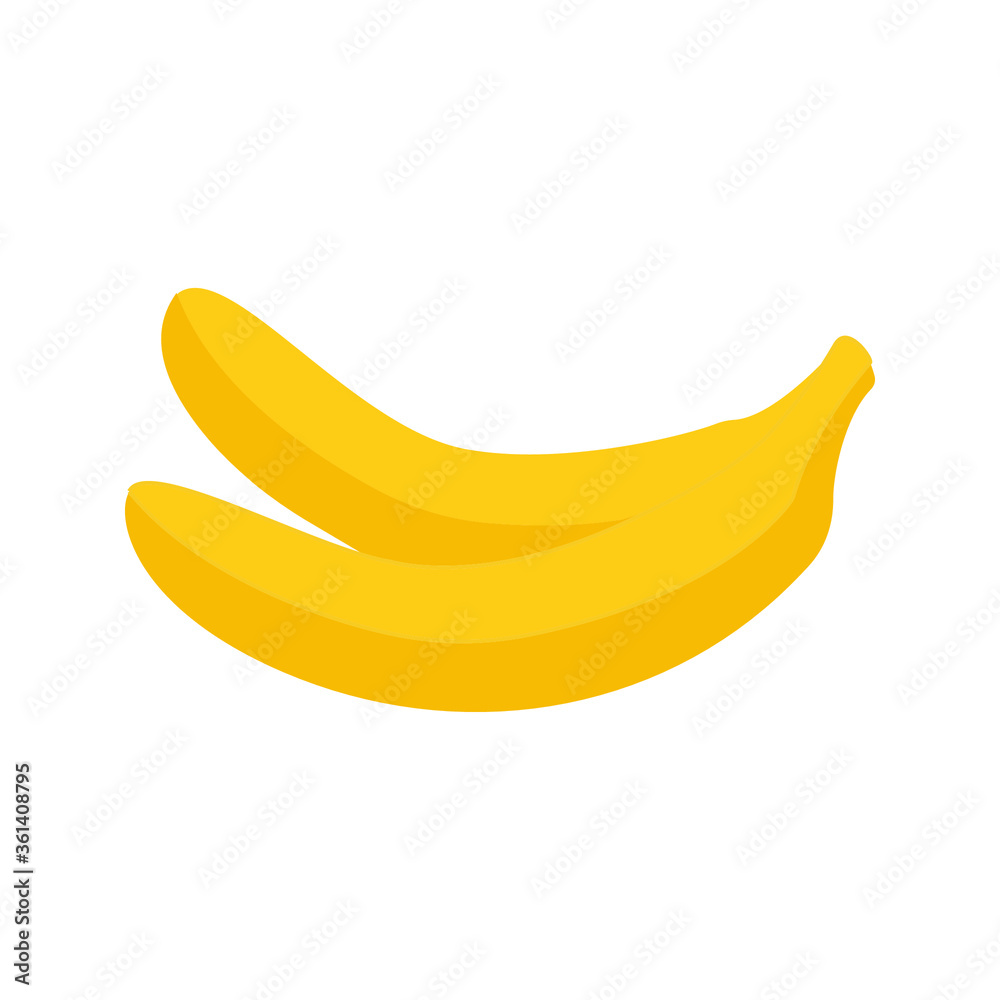 banana on white background banana on white background