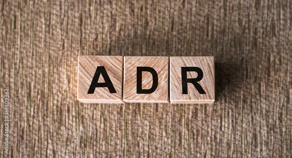 Letter block in word ADR - adverse drug reaction on table Letter block in word ADR - adverse drug reaction on table
