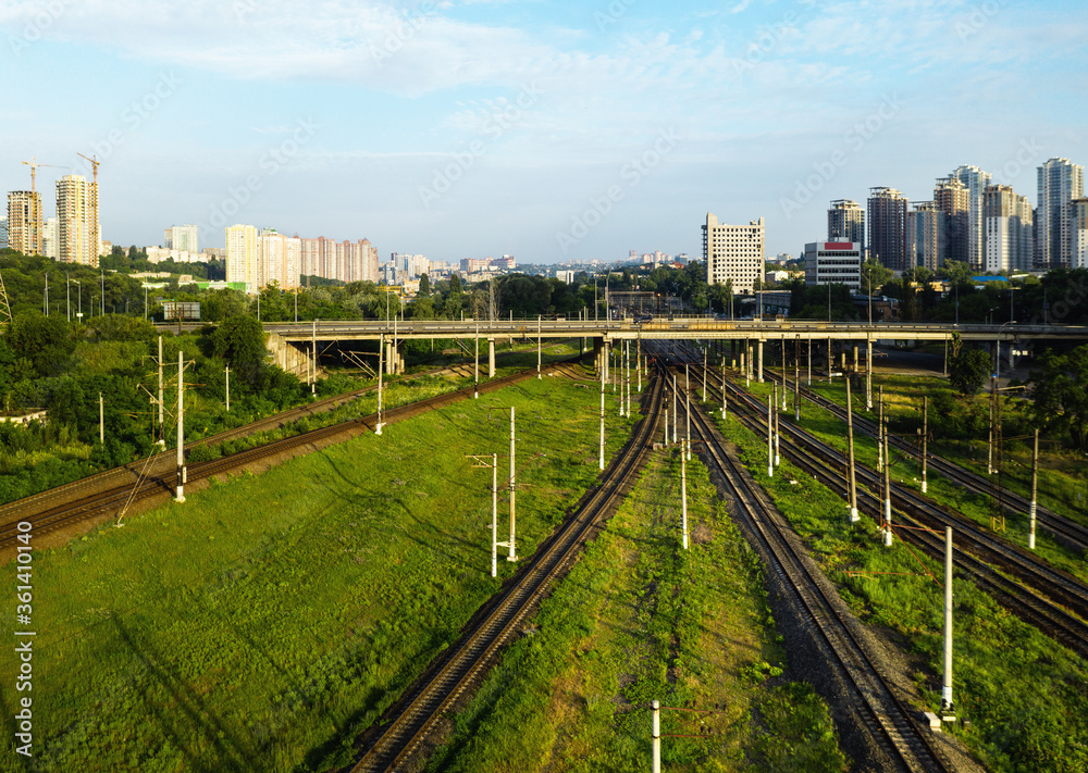 Railway in the city