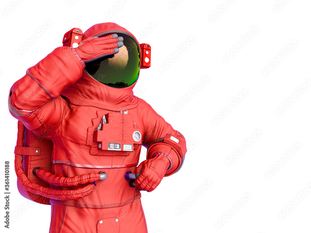 astronaut thinking with copy space astronaut thinking with copy space