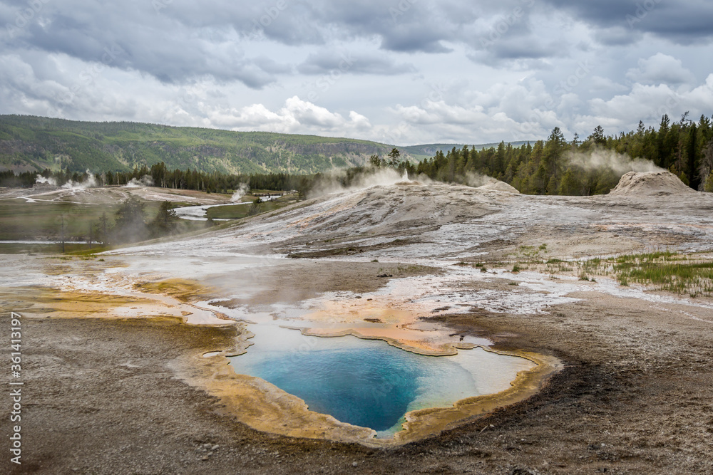 Geysers at Yellowstone National Park Geysers at Yellowstone National Park