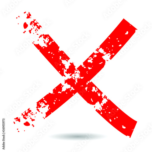 grunge cross  vector