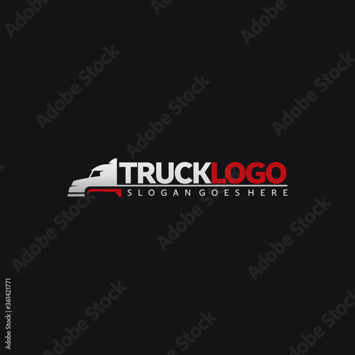 truck abstract vector logo template