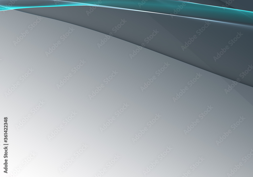Abstract background waves. White, charcoal grey and turquoise abstract background for wallpaper or business card Abstract background waves. White, charcoal grey and turquoise abstract background for wallpaper or business card