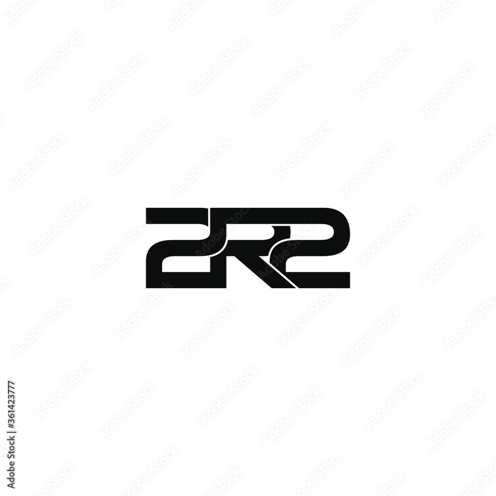 2r2 letter original monogram logo design