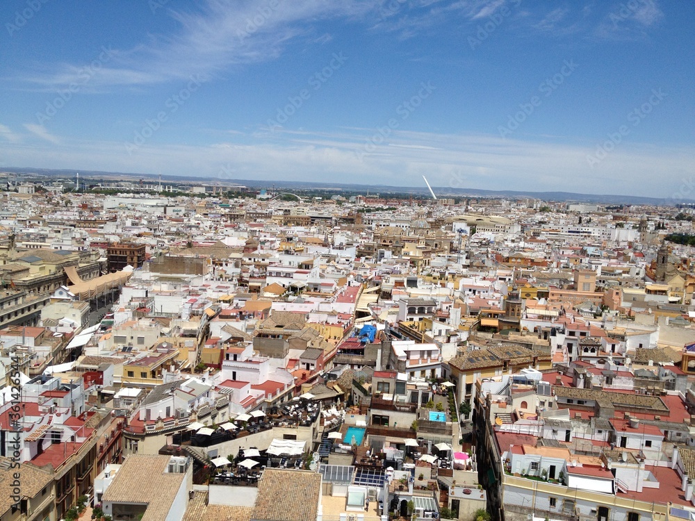 aerial view in Spain 