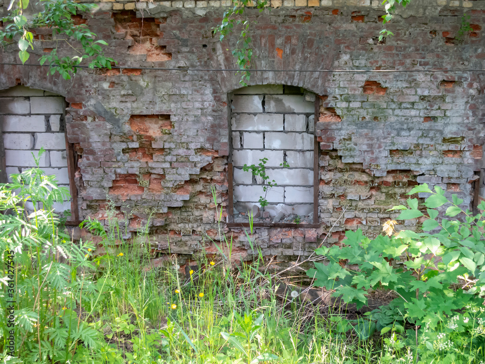 Ancient ancient brick abandoned building Ancient ancient brick abandoned building