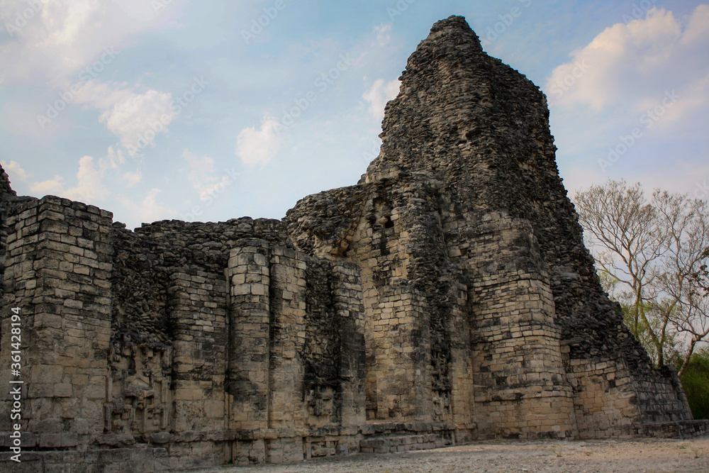 Xpujil archeological site mayan ruins, Campeche México
