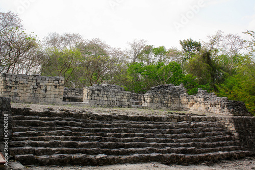 Xpujil archeological site mayan ruins, Campeche México 