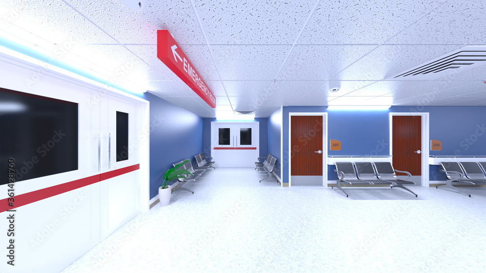 Obraz premium 病院の廊下