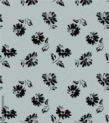 seamless flower pattern, floral print.