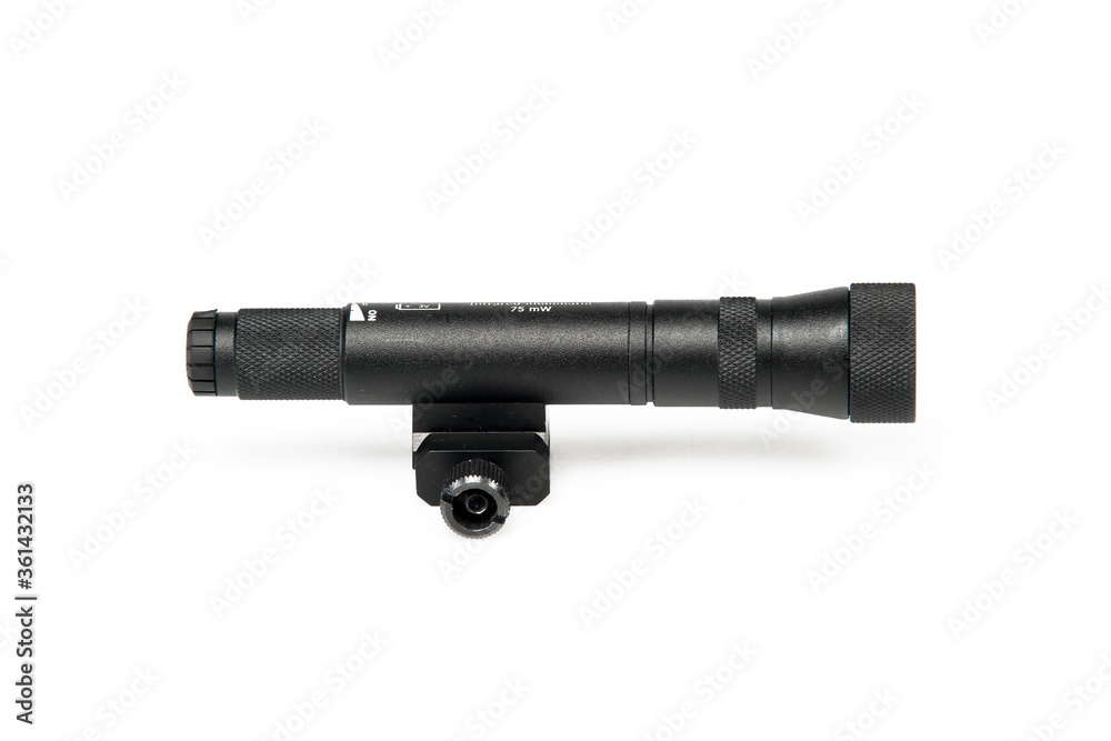 Optical sight for weapons on a white background Optical sight for weapons on a white background