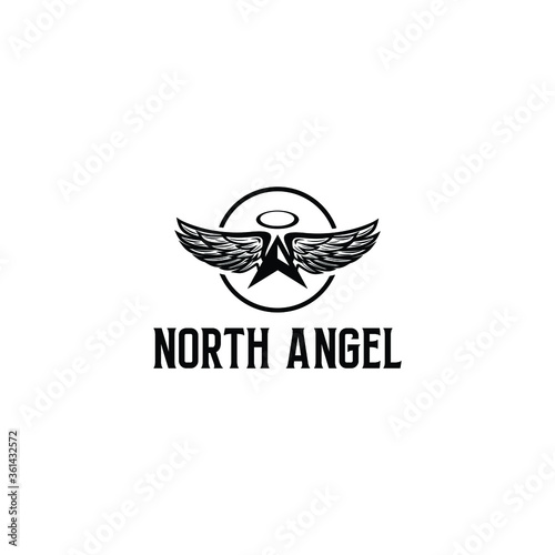 north angel logo vector