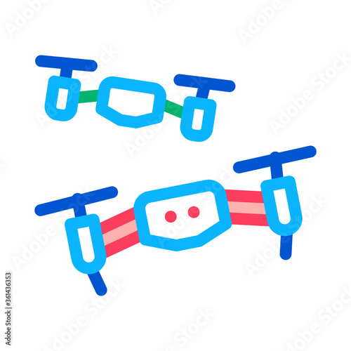 drone racing icon vector. drone racing sign. color symbol illustration