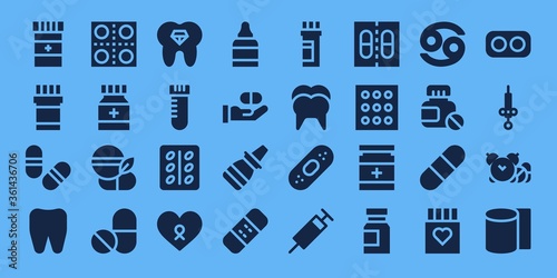 Modern Simple Set of cure Vector filled Icons