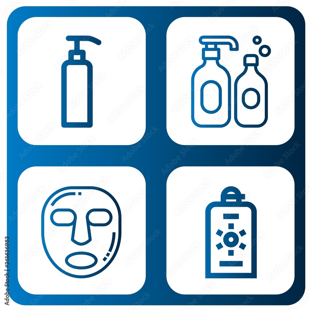moisturizer icon set moisturizer icon set