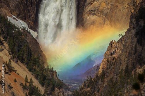 Rainbow at Lower Falls