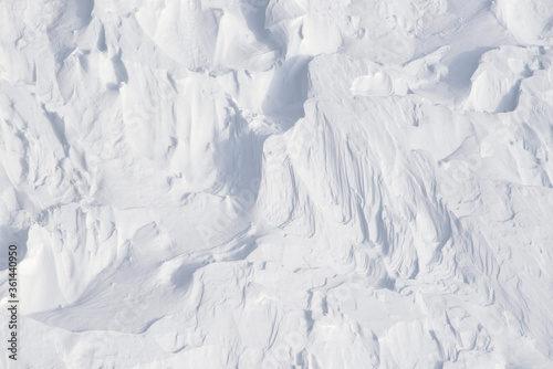 Snow texture 2 - wobbly pits and striations and fine lines with more shadow