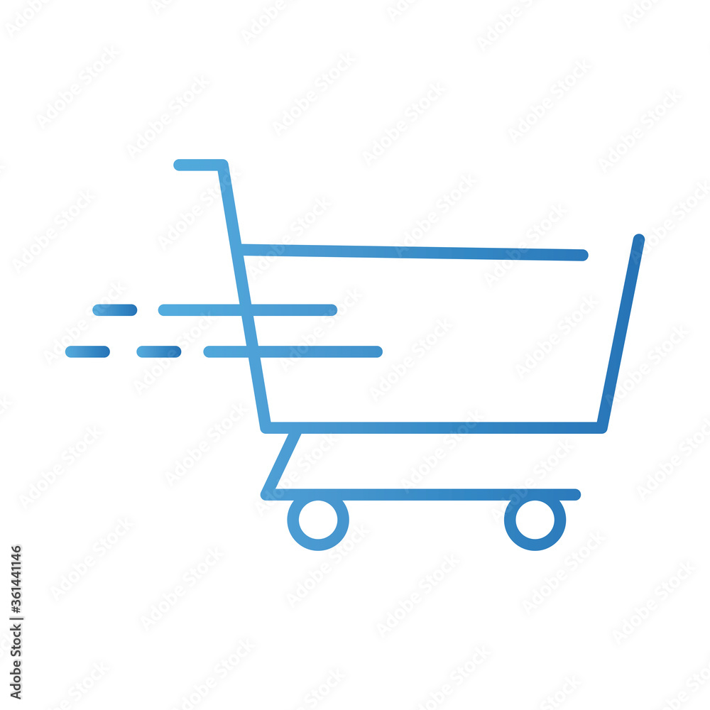 shopping cart gradient style icon shopping cart gradient style icon