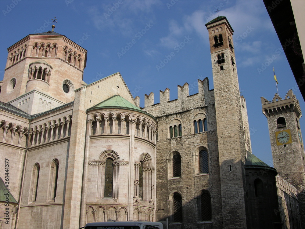 Trento, Italy, Cathedral, East End with Tower