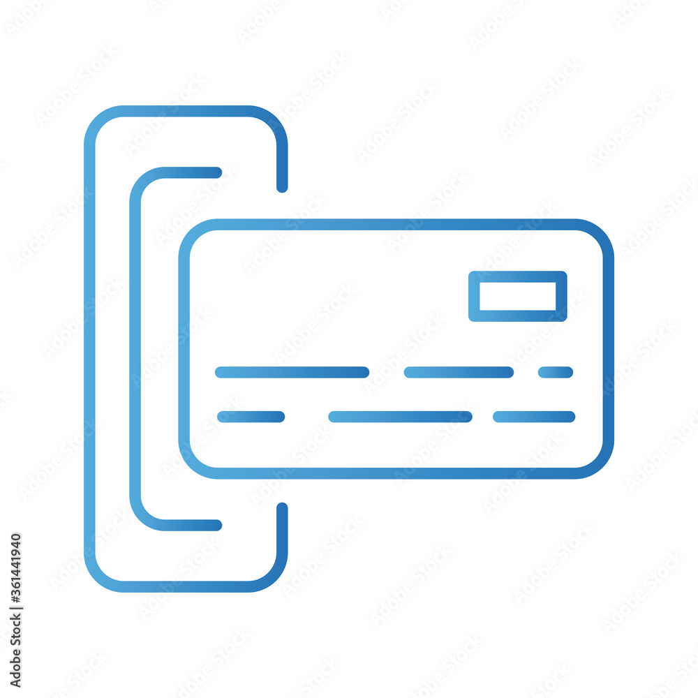 credit card payment online gradient style icon credit card payment online gradient style icon