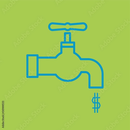 Waterfaucetwithdollarsigndripping